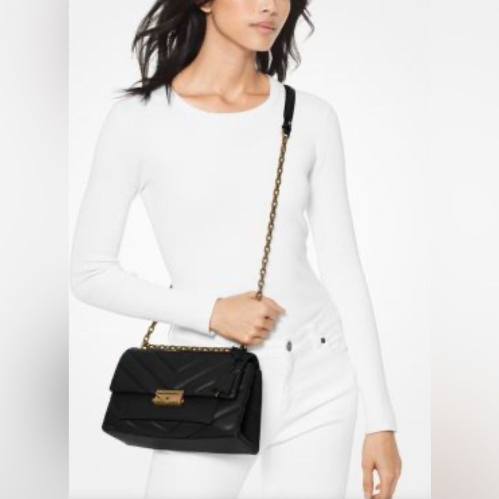 Michael Michael Kors Cece Medium Quilted Nappa Leather Convertible Shoulder Bag